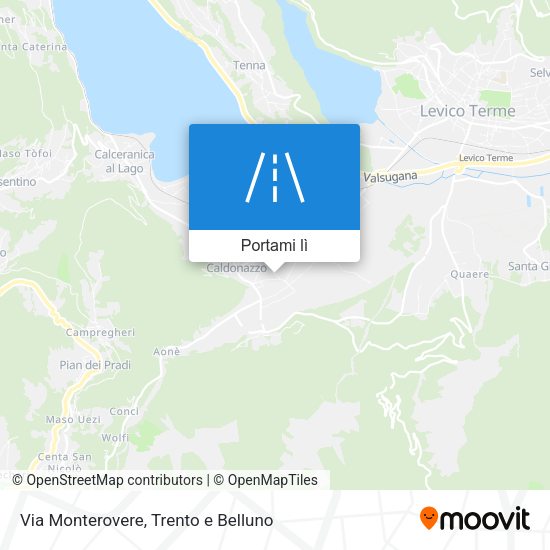 Mappa Via Monterovere