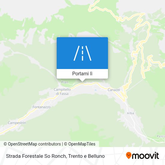 Mappa Strada Forestale So Ronch