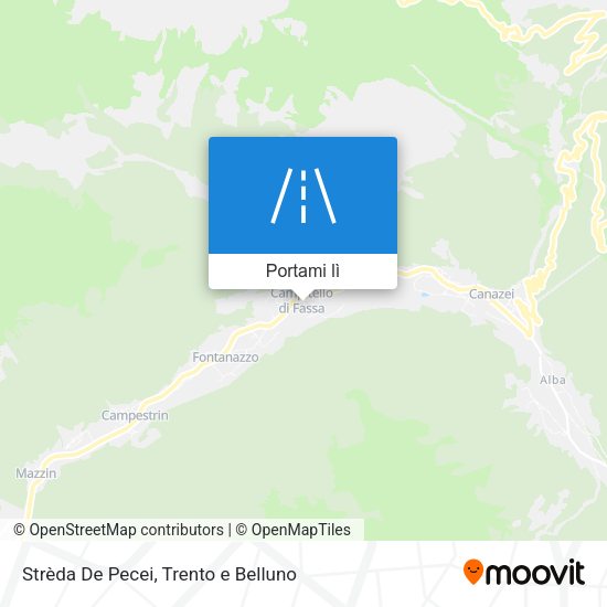 Mappa Strèda De Pecei