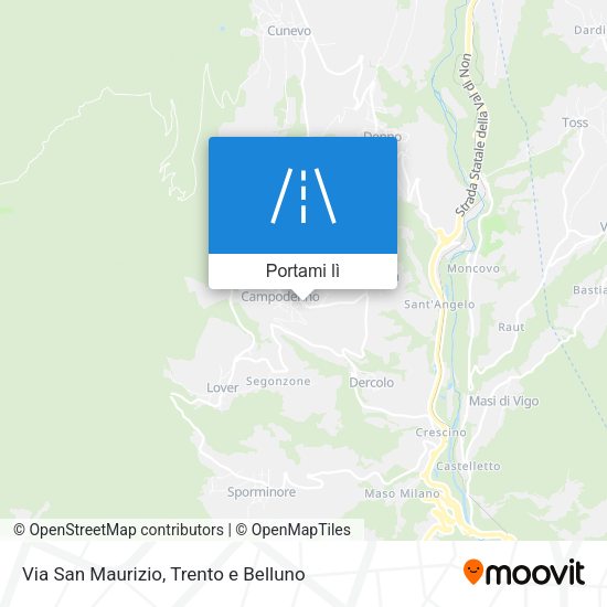 Mappa Via San Maurizio