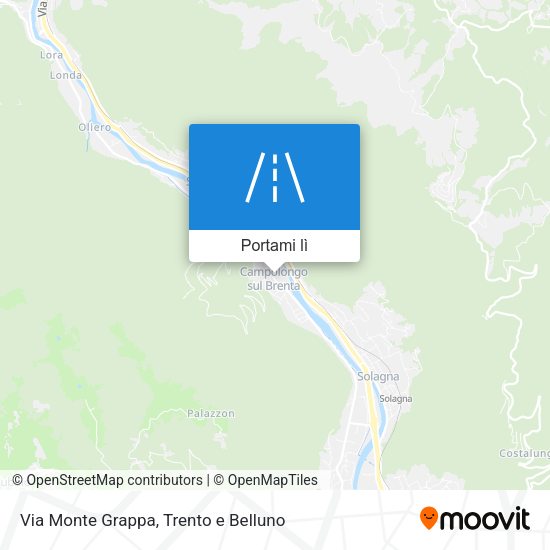Mappa Via Monte Grappa