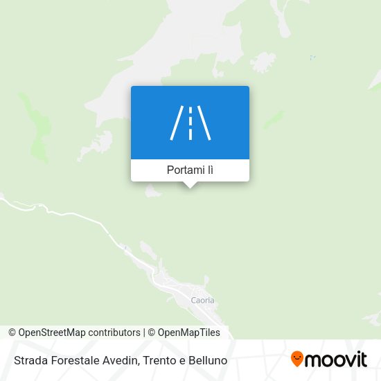Mappa Strada Forestale Avedin