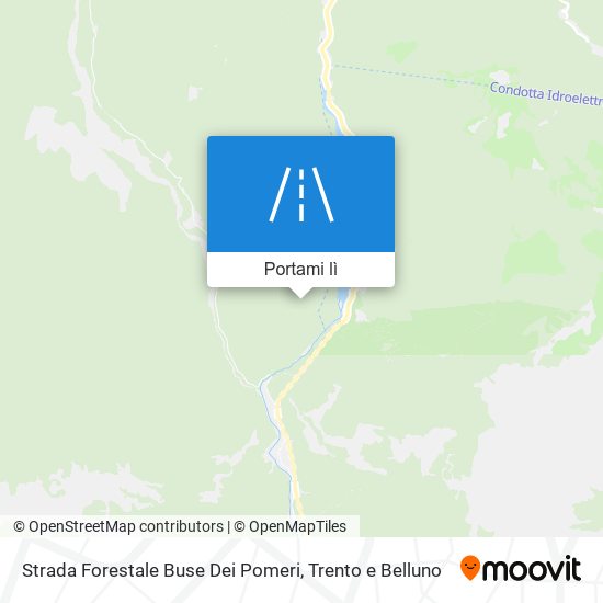 Mappa Strada Forestale Buse Dei Pomeri