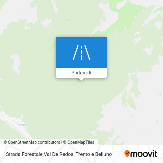 Mappa Strada Forestale Val De Redos