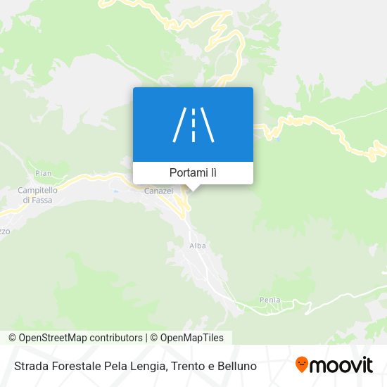 Mappa Strada Forestale Pela Lengia