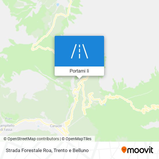 Mappa Strada Forestale Roa