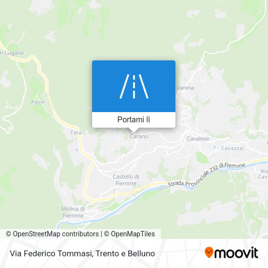 Mappa Via Federico Tommasi