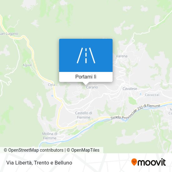 Mappa Via Libertà