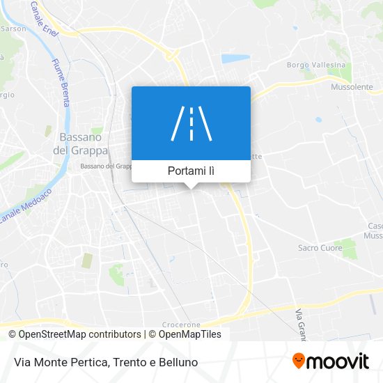Mappa Via Monte Pertica
