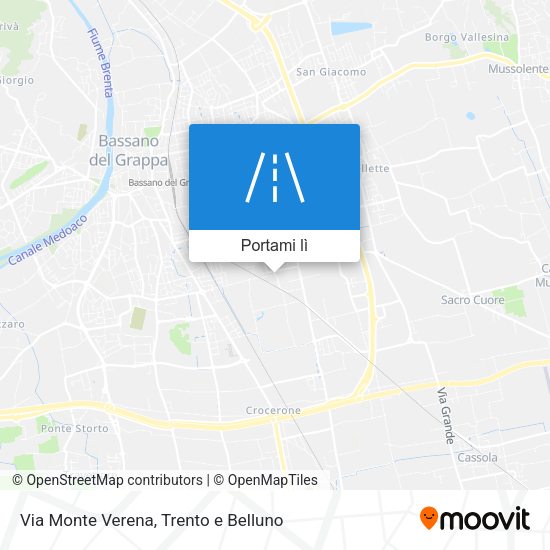 Mappa Via Monte Verena