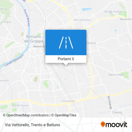 Mappa Via Vettorello