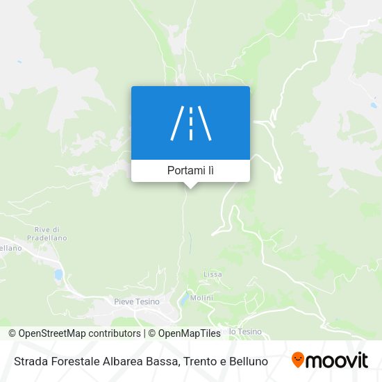 Mappa Strada Forestale Albarea Bassa