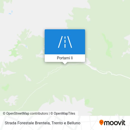 Mappa Strada Forestale Brentela
