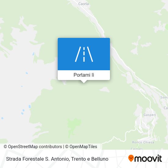 Mappa Strada Forestale S. Antonio