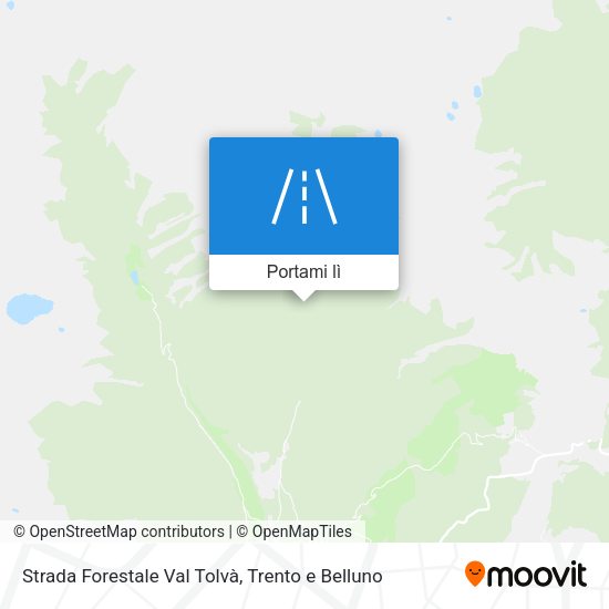 Mappa Strada Forestale Val Tolvà
