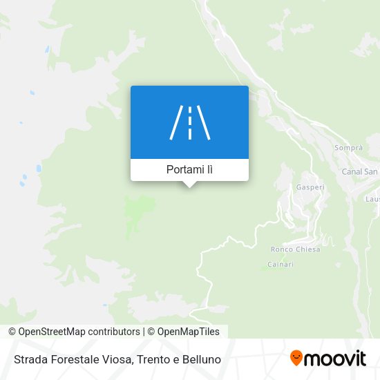 Mappa Strada Forestale Viosa
