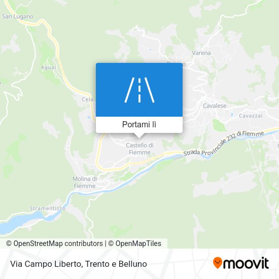 Mappa Via Campo Liberto