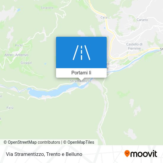Mappa Via Stramentizzo