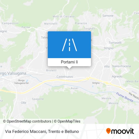 Mappa Via Federico Maccani