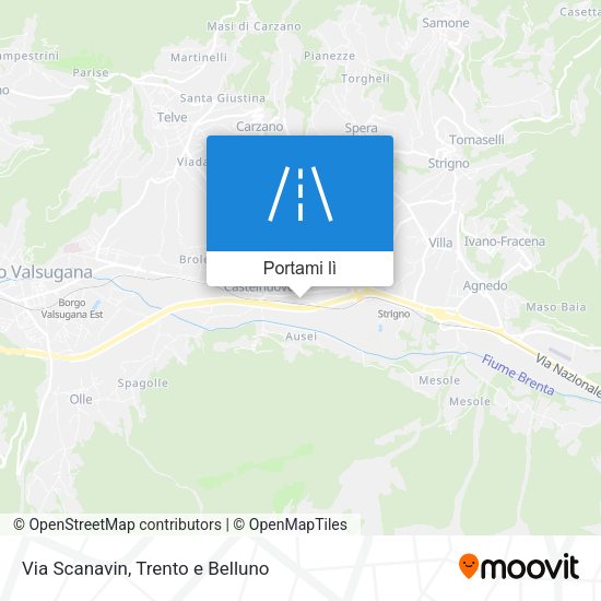 Mappa Via Scanavin