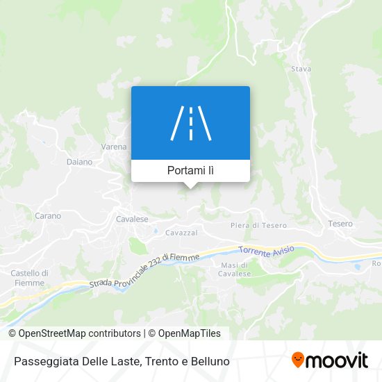 Mappa Passeggiata Delle Laste
