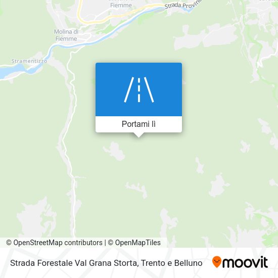 Mappa Strada Forestale Val Grana Storta
