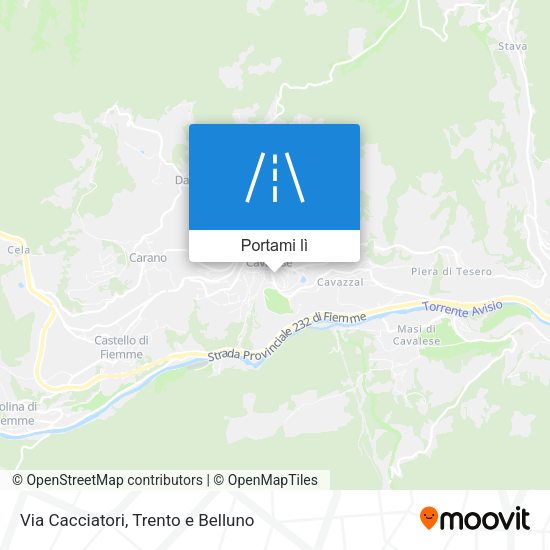 Mappa Via Cacciatori