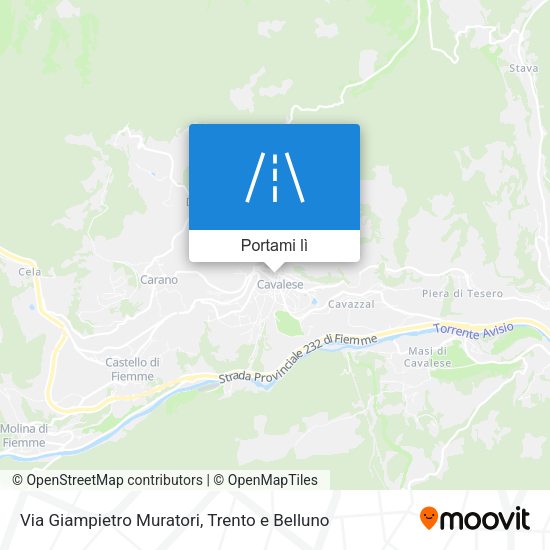 Mappa Via Giampietro Muratori