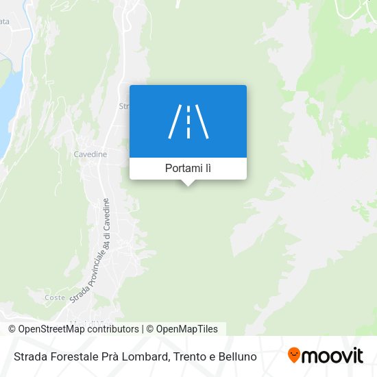 Mappa Strada Forestale Prà Lombard