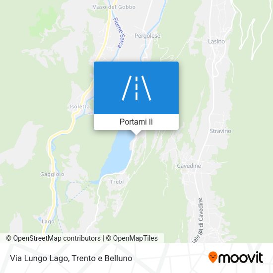 Mappa Via Lungo Lago