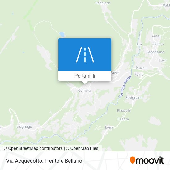Mappa Via Acquedotto