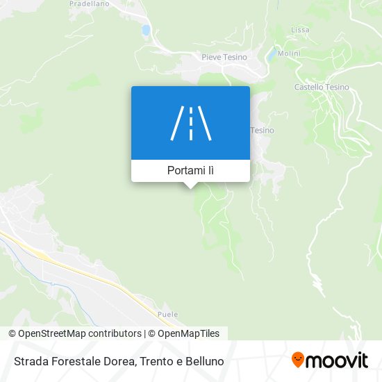 Mappa Strada Forestale Dorea