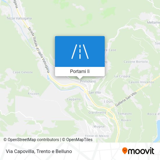 Mappa Via Capovilla