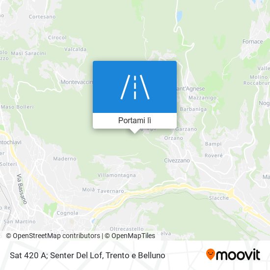 Mappa Sat 420 A; Senter Del Lof