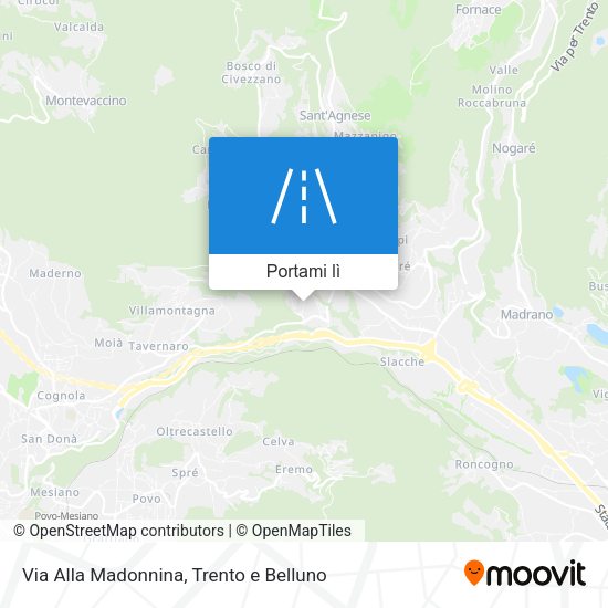 Mappa Via Alla Madonnina