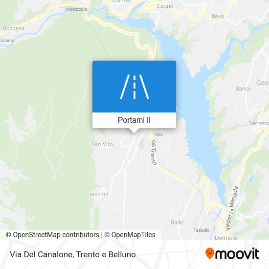 Mappa Via Del Canalone