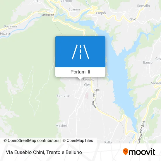 Mappa Via Eusebio Chini