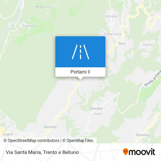 Mappa Via Santa Maria