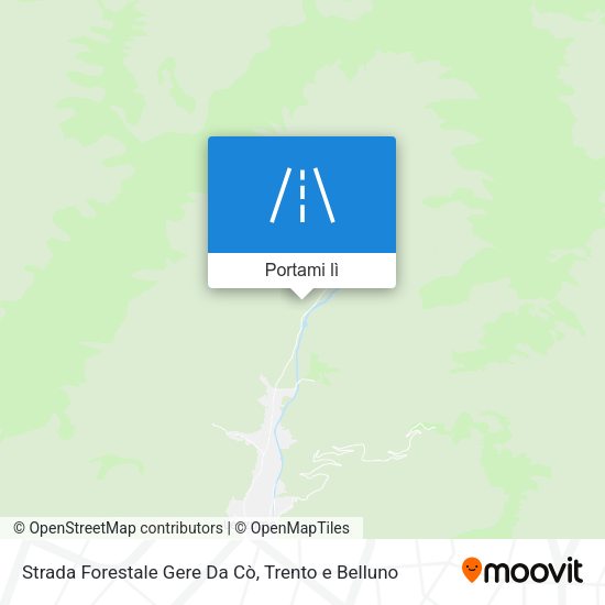 Mappa Strada Forestale Gere Da Cò