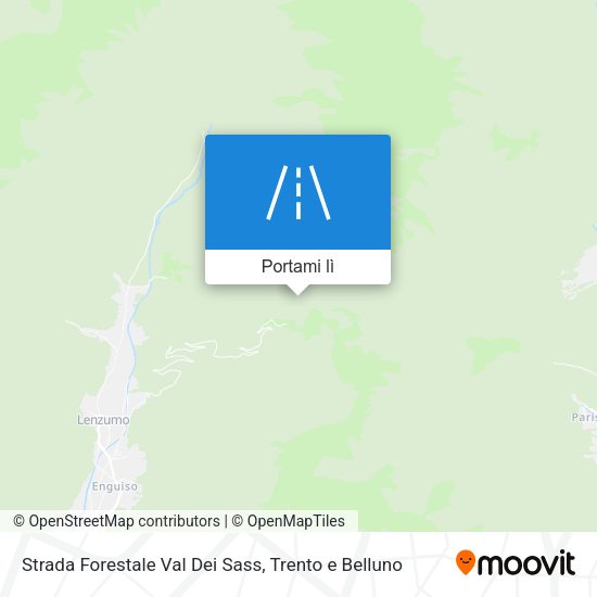Mappa Strada Forestale Val Dei Sass