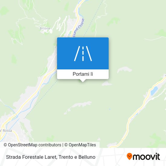Mappa Strada Forestale Laret