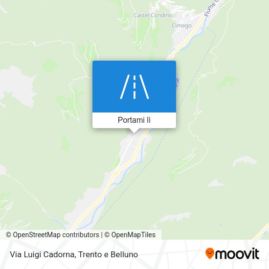 Mappa Via Luigi Cadorna