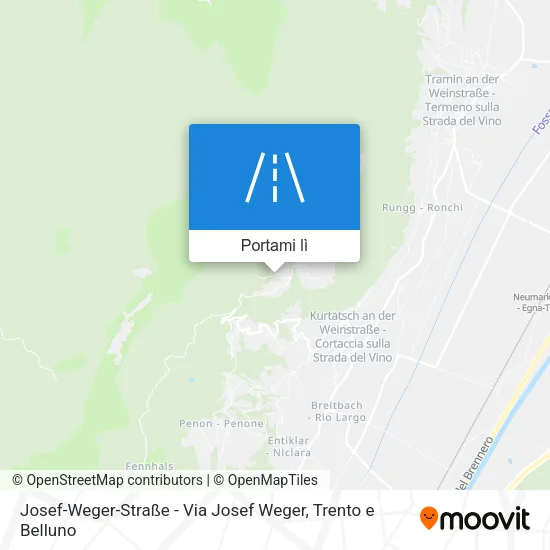 Mappa Josef-Weger-Straße - Via Josef Weger