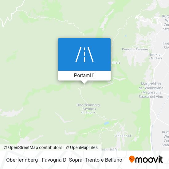 Mappa Oberfennberg - Favogna Di Sopra
