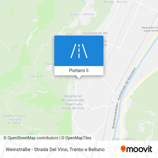Mappa Weinstraße - Strada Del Vino