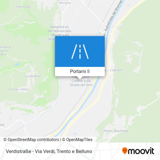 Mappa Verdistraße - Via Verdi