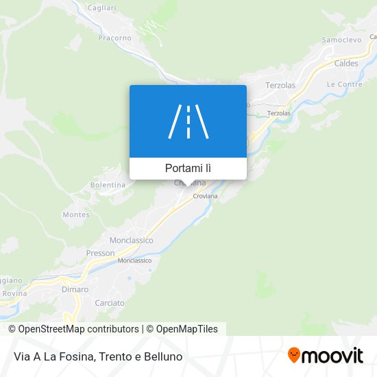 Mappa Via A La Fosina