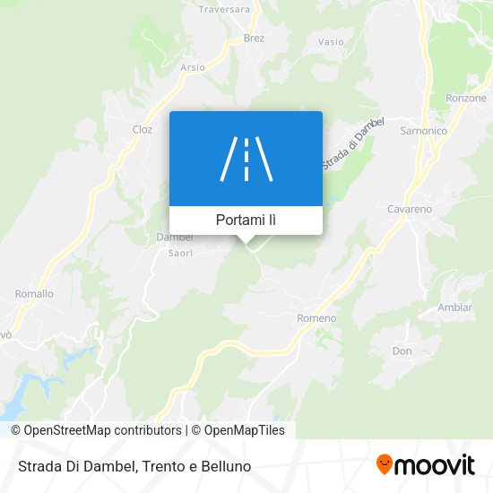 Mappa Strada Di Dambel