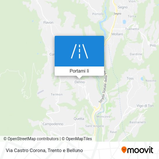 Mappa Via Castro Corona