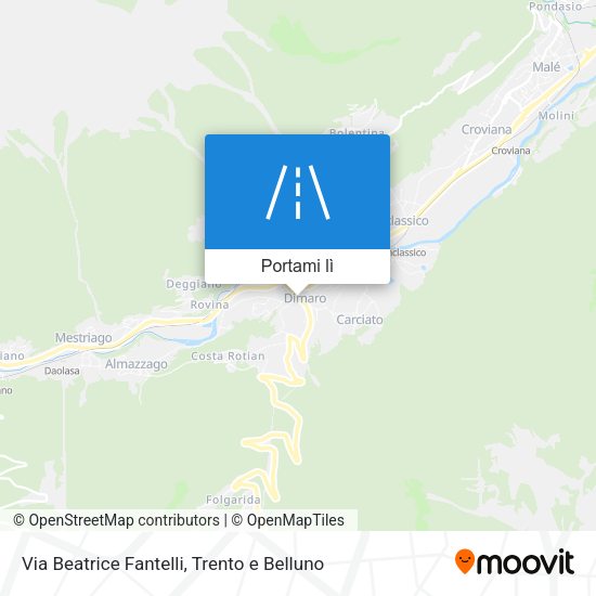 Mappa Via Beatrice Fantelli
